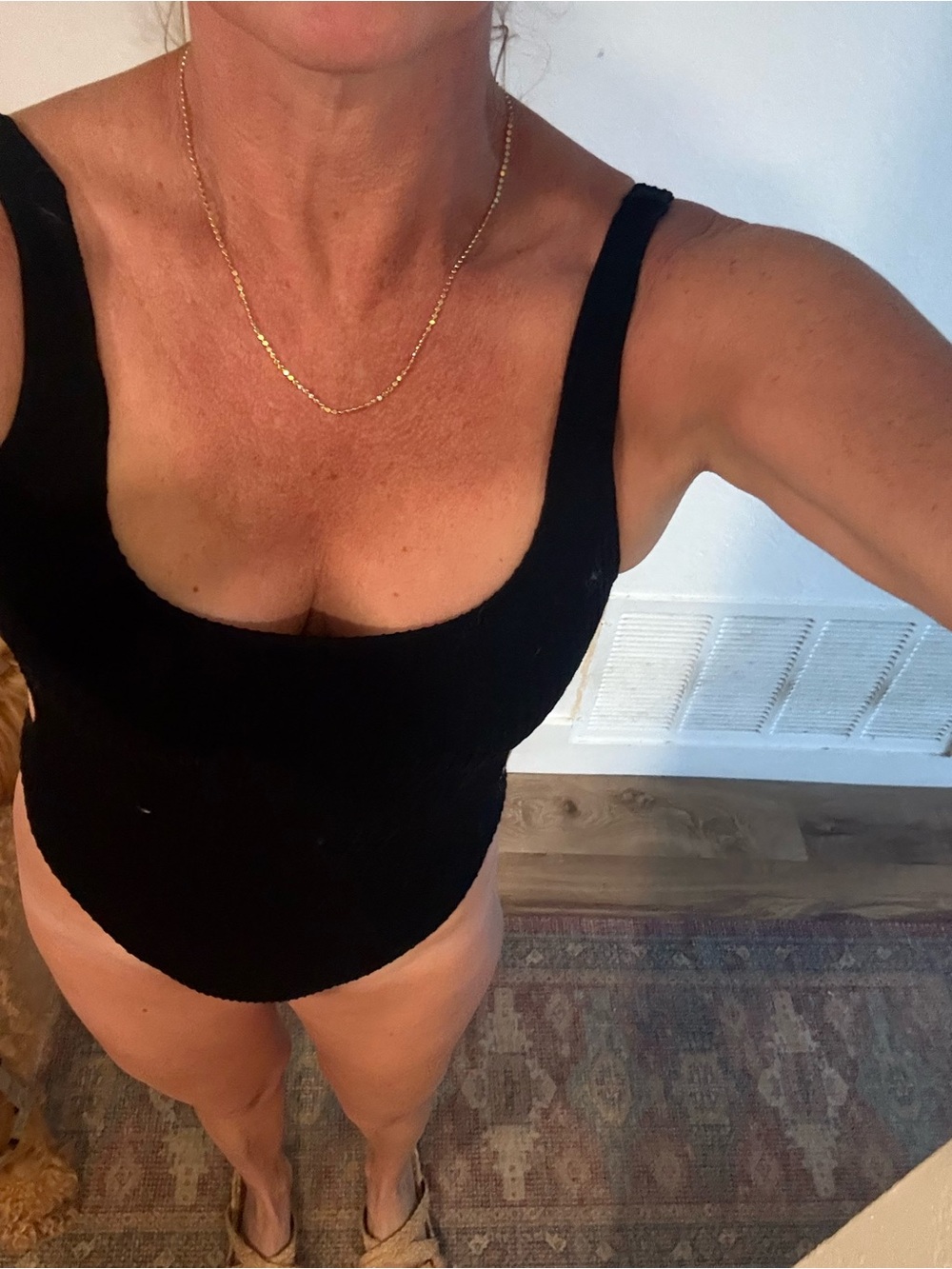 Rip Curl Black Scoop Neck Bodysuit